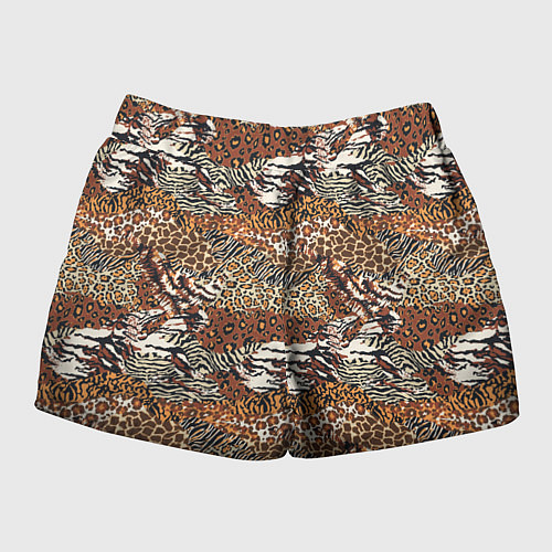 Женские шорты Шкуры Диких Животных / 3D-принт – фото 2