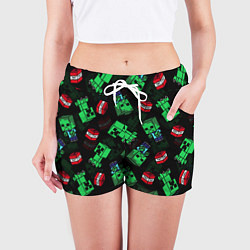 Шорты женские Майнкрафт Minecraft, цвет: 3D-принт — фото 2