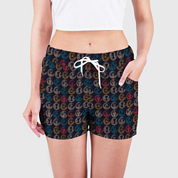 Шорты женские Виртуальная Валюта, цвет: 3D-принт — фото 2