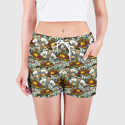 Шорты женские Джекпот в Казино, цвет: 3D-принт — фото 2