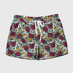Шорты женские Счастливчик Lucky, цвет: 3D-принт