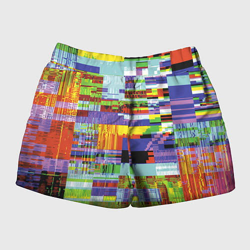 Женские шорты Vanguard glitch fashion pattern 2022 / 3D-принт – фото 2