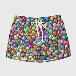 Женские шорты Пасхальные крашеные яйца