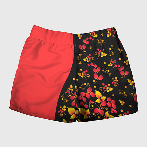 Женские шорты Хохлома Русская роспись / 3D-принт – фото 2
