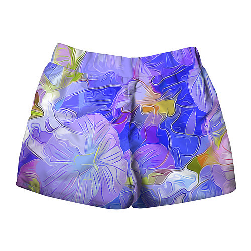 Женские шорты Fashion flowers pattern / 3D-принт – фото 2