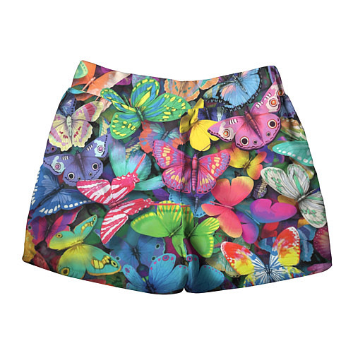 Женские шорты Стая бабочек Pattern / 3D-принт – фото 2