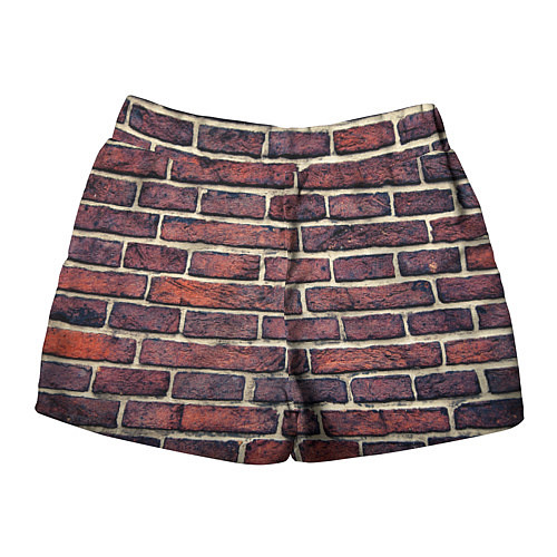 Женские шорты Brick Wall / 3D-принт – фото 2