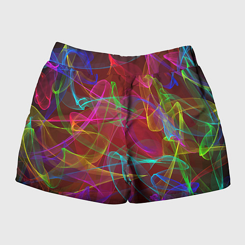Женские шорты Color neon pattern Vanguard / 3D-принт – фото 2