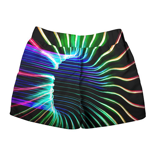 Женские шорты Portal Fashion pattern Neon / 3D-принт – фото 2