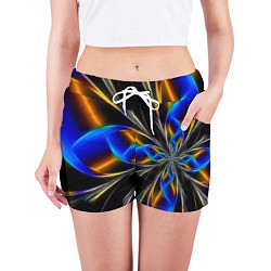 Шорты женские Neon vanguard pattern Fashion 2023, цвет: 3D-принт — фото 2