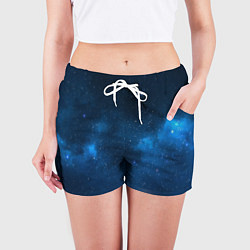 Шорты женские Космическая ночь, цвет: 3D-принт — фото 2