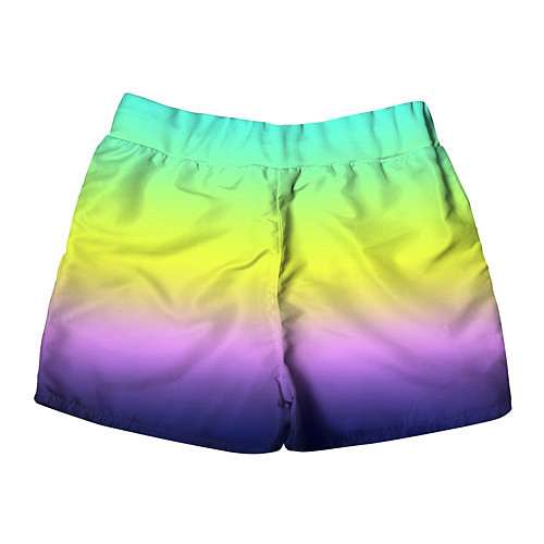 Женские шорты Разноцветный размытый фон градиент / 3D-принт – фото 2