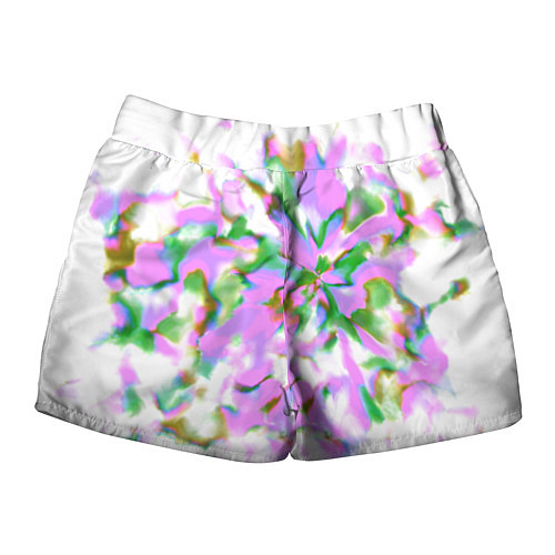 Женские шорты Разноцветный взрыв / 3D-принт – фото 2