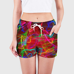 Шорты женские Colored smoke, цвет: 3D-принт — фото 2