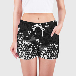 Шорты женские Геометрические грани, цвет: 3D-принт — фото 2