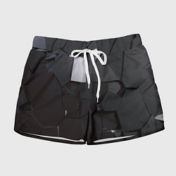 Шорты женские Треснутый асфальт, цвет: 3D-принт