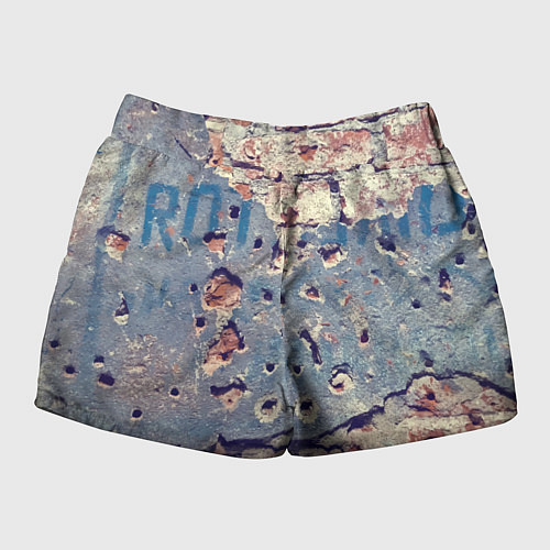 Женские шорты Старая кирпичная стена - Bronx / 3D-принт – фото 2