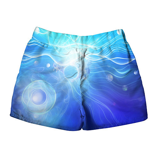 Женские шорты Голубой пульсар / 3D-принт – фото 2