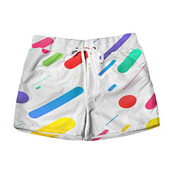 Женские шорты Разноцветные круги и полосы
