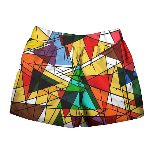 Женские шорты Грубый абстрактный фон / 3D-принт – фото 2