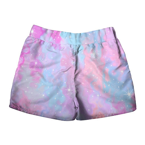 Женские шорты Pink starry sky / 3D-принт – фото 2