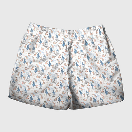 Женские шорты Пенис и растения / 3D-принт – фото 2