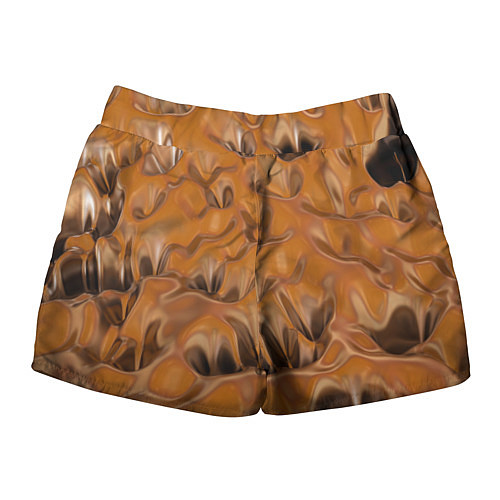 Женские шорты Шоколадная лава / 3D-принт – фото 2