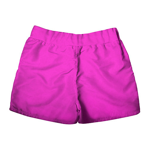 Женские шорты Розовый фуксиевый текстурированный / 3D-принт – фото 2