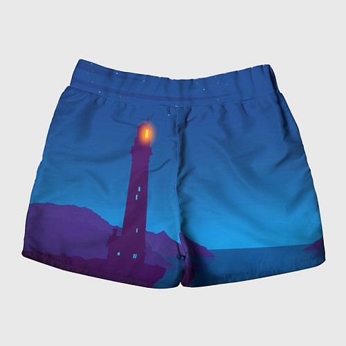 Женские шорты Маяк в ночи / 3D-принт – фото 2