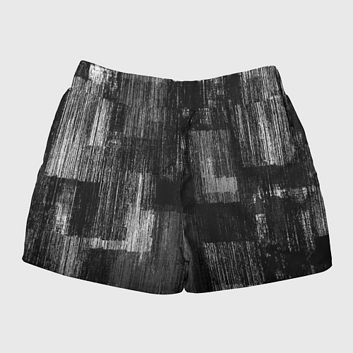 Женские шорты Чёрные и белые полосы / 3D-принт – фото 2