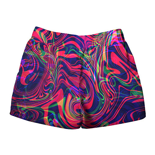 Женские шорты Яркие волны / 3D-принт – фото 2