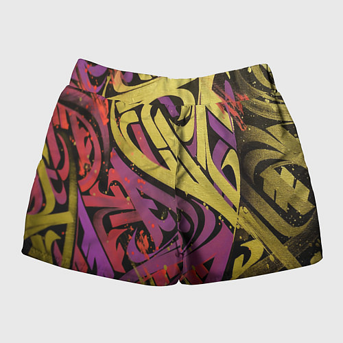 Женские шорты Calligraphic style / 3D-принт – фото 2