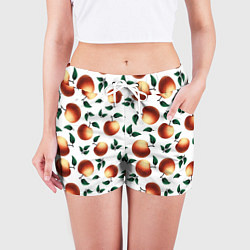 Шорты женские Яблочный дождь, цвет: 3D-принт — фото 2