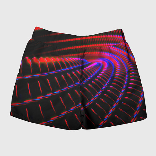 Женские шорты Geometry neon texture / 3D-принт – фото 2