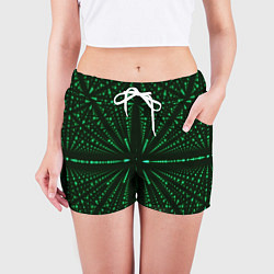 Шорты женские Цифровое пространство, цвет: 3D-принт — фото 2