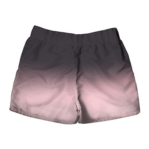 Женские шорты Градиент: от черного к розовому / 3D-принт – фото 2
