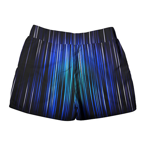 Женские шорты Neon line stripes / 3D-принт – фото 2