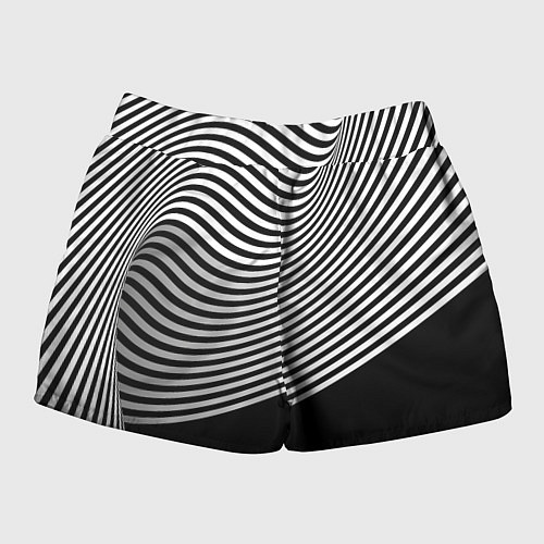 Женские шорты Trendy raster pattern / 3D-принт – фото 2