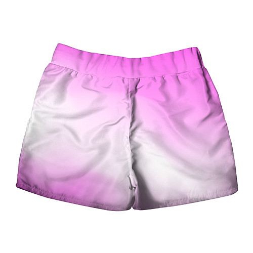 Женские шорты Градиент розовый / 3D-принт – фото 2