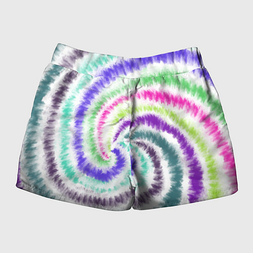 Женские шорты Тай-дай разноцветный / 3D-принт – фото 2
