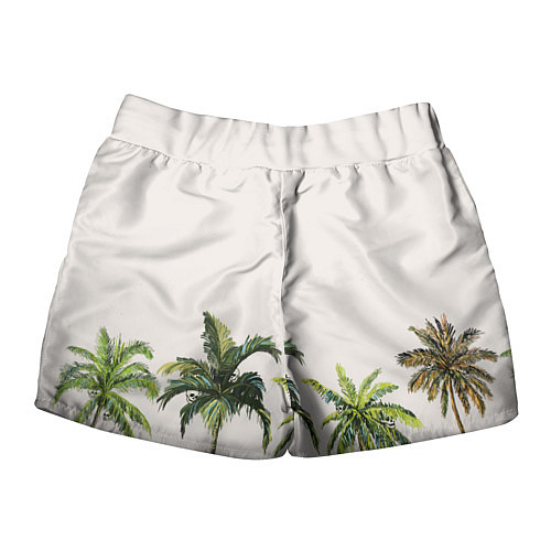 Женские шорты Пальмы island / 3D-принт – фото 2