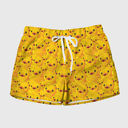 Шорты женские Желтая резиновая уточка для ванны, цвет: 3D-принт