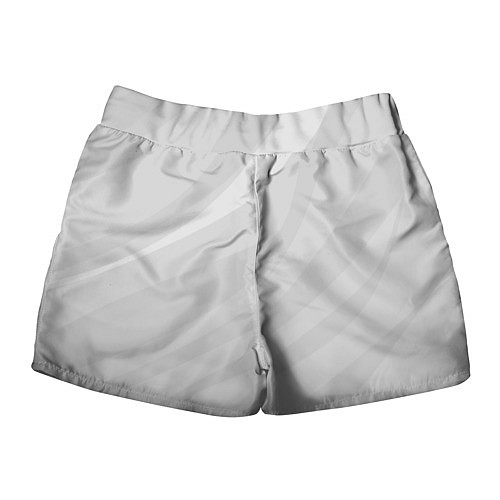 Женские шорты Светлый серый плавные полосы / 3D-принт – фото 2