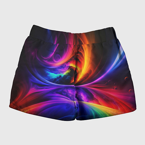 Женские шорты Неоновая краска / 3D-принт – фото 2