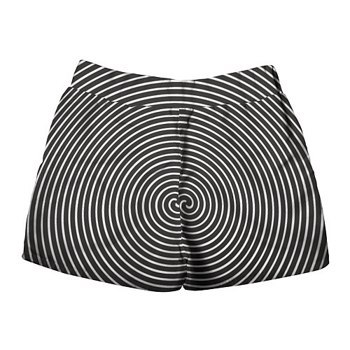 Женские шорты Оптическая спираль / 3D-принт – фото 2