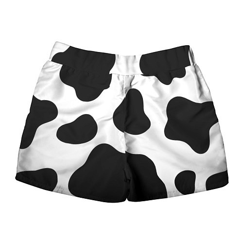 Женские шорты Принт - пятна коровы / 3D-принт – фото 2
