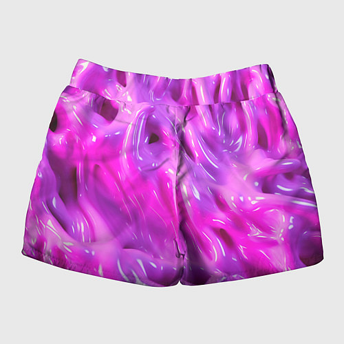 Женские шорты Розовая слизь / 3D-принт – фото 2