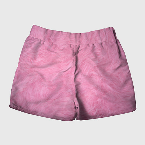 Женские шорты Розовая шерсть / 3D-принт – фото 2