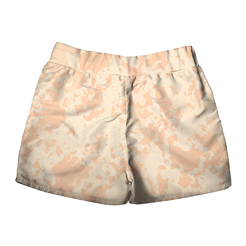 Женские шорты Паттерн бледно-оранжевый / 3D-принт – фото 2