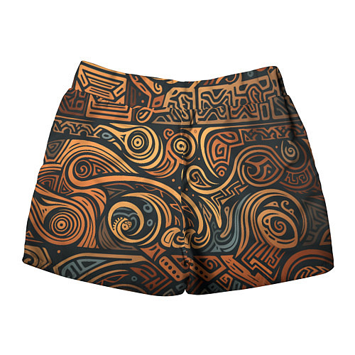 Женские шорты Узор в викингском стиле / 3D-принт – фото 2